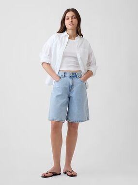 NEW GAP long jean shorts. Worn once!